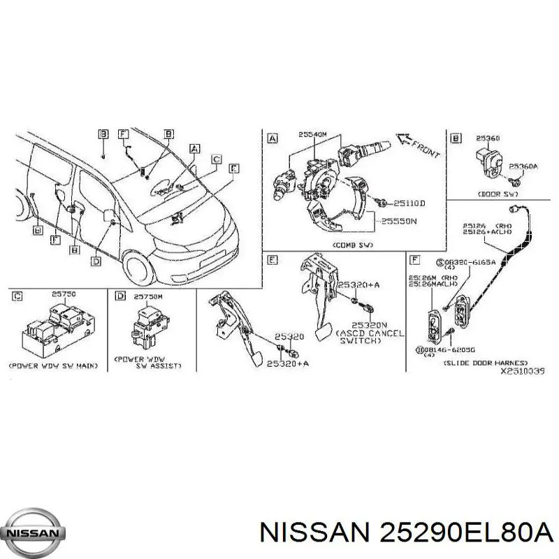  25290EL80A Nissan