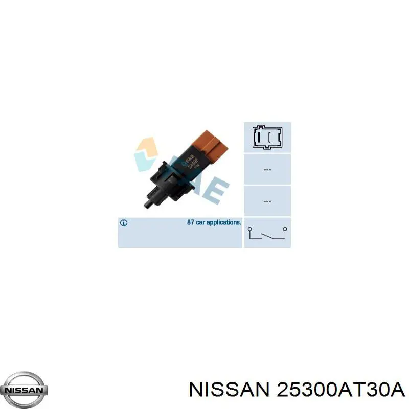 Кнопка стоп-сигналу Nissan/Infiniti 25300AT30A ціна, від 3.17 USD