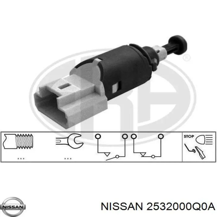 Жабка тормозу 2532000Q0A Nissan/Infiniti