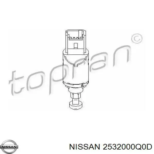 2532000Q0D Nissan датчик включення зчеплення
