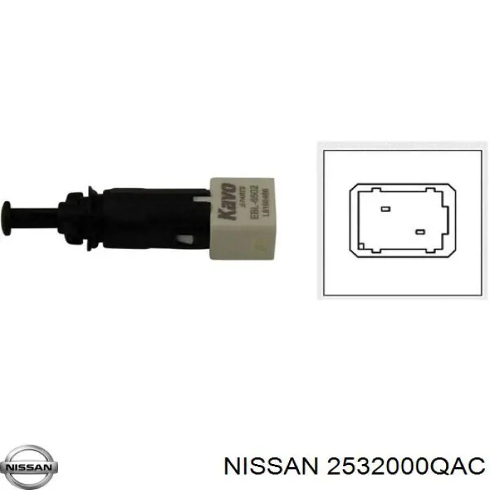 2532000QAC Nissan датчик включення стопсигналу