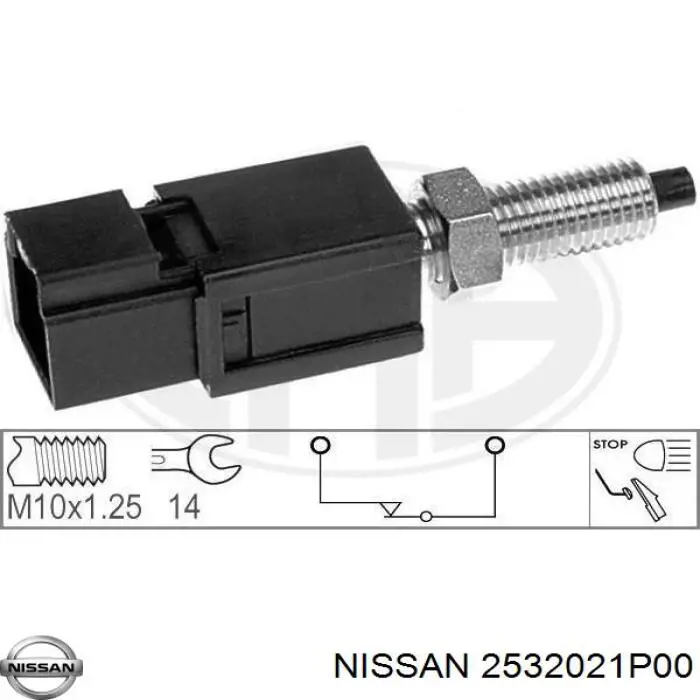 2532021P00 Nissan датчик включення стопсигналу