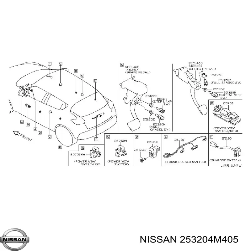  253204M405 Nissan