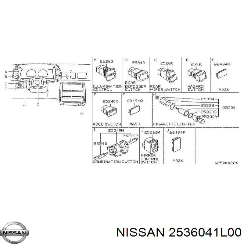 2536041L00 Nissan/Infiniti 