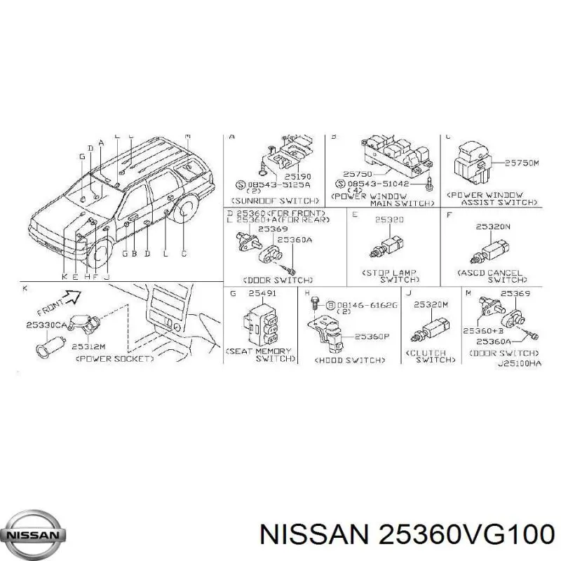 25360VG100 Nissan/Infiniti 