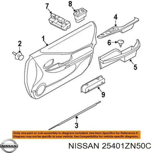 Купити 25401JA01B Nissan/Infiniti 