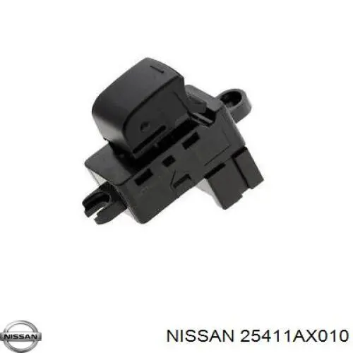 25411AX010 Nissan кнопка вмикання двигуна склопідіймача передня права