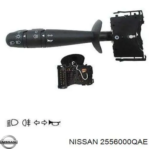 2556000QAE Nissan/Infiniti Перемикач підрульовий, лівий