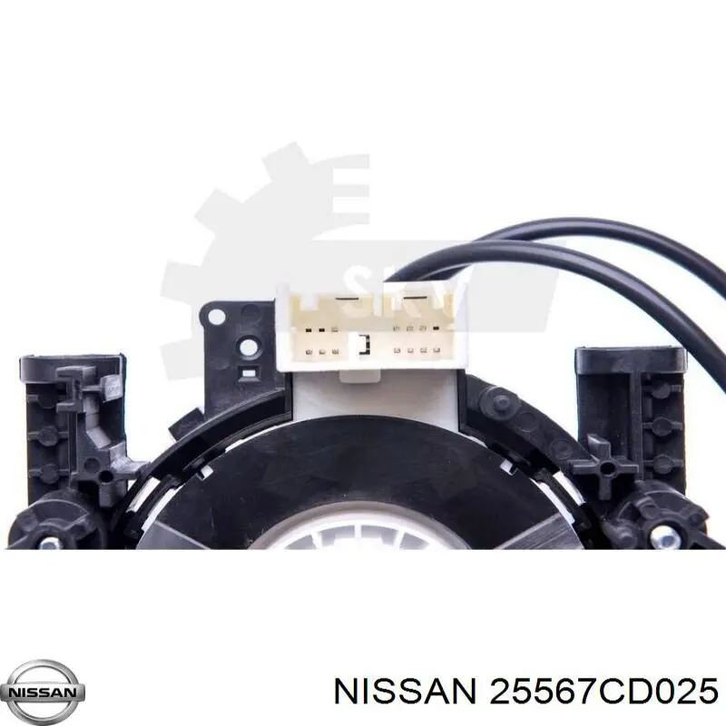 25567CD025 Nissan перемикач підрульовий, центральна частина