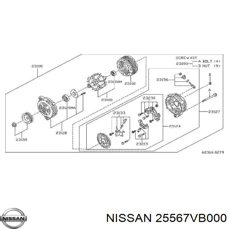 Перемикач підрульовий, центральна частина Nissan/Infiniti 25567VB000 ціна, від 5.64 USD