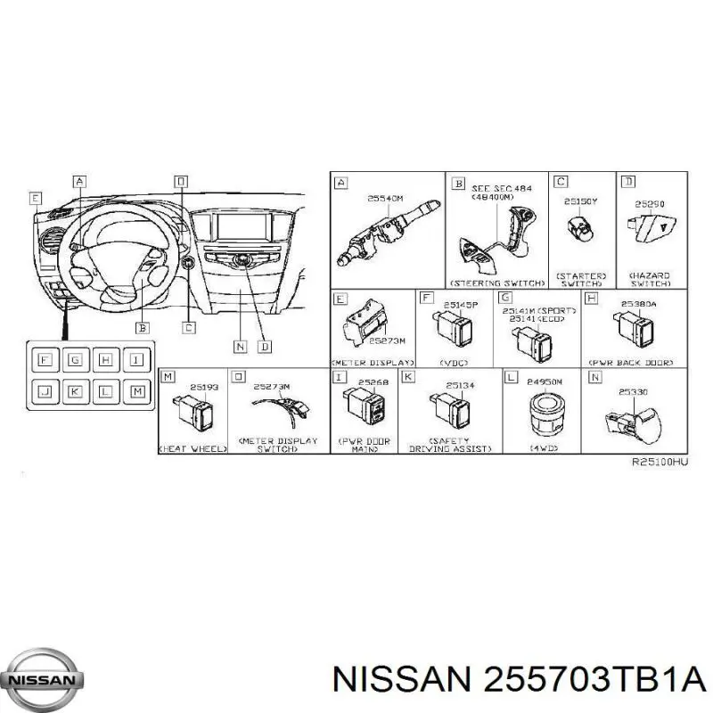  255703TB1A Nissan