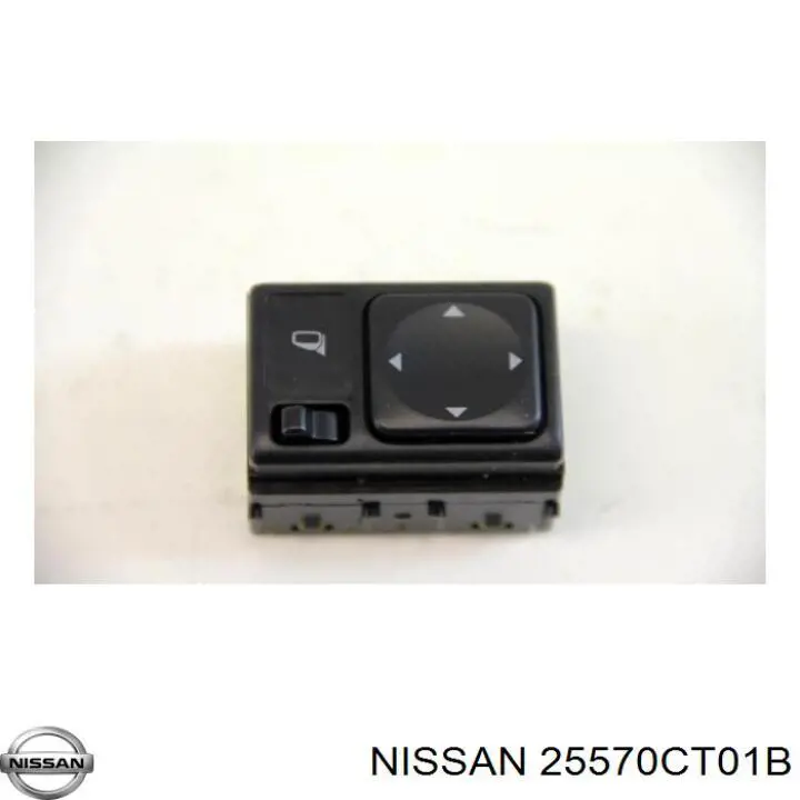 25570CT01B Nissan блок керування дзеркалами заднього виду, на торпедо