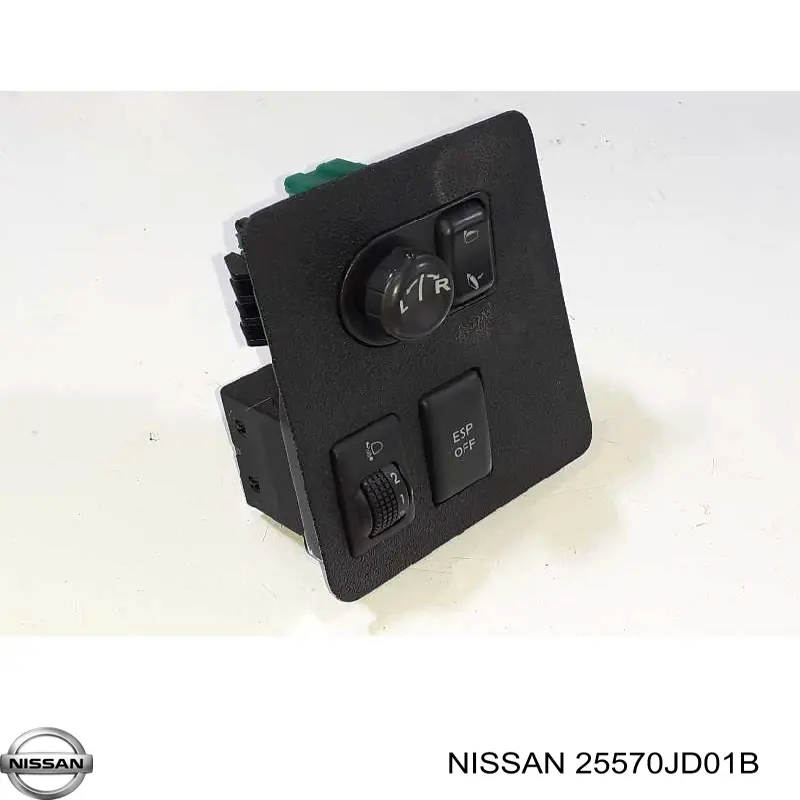 25570JD01B Nissan/Infiniti Блок управління зеркалами заднього виду, на торпедо
