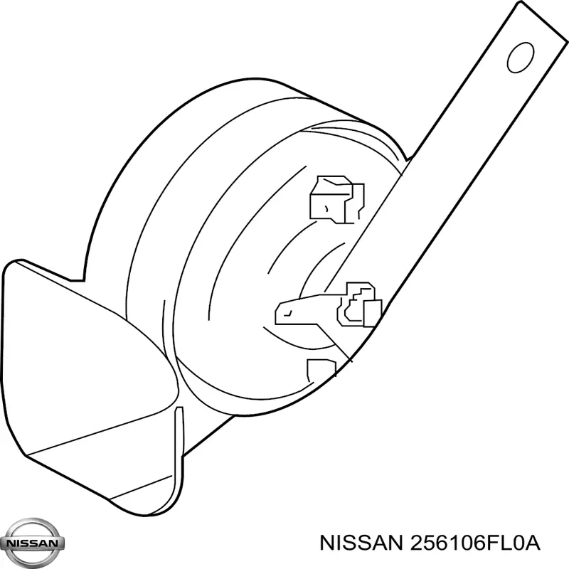 Сигнал звукової, клаксон Nissan/Infiniti 256106FL0A ціна, від 25.97 USD