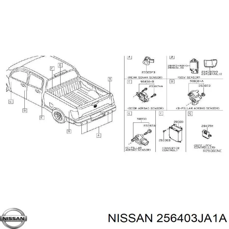  256403JA1A Nissan