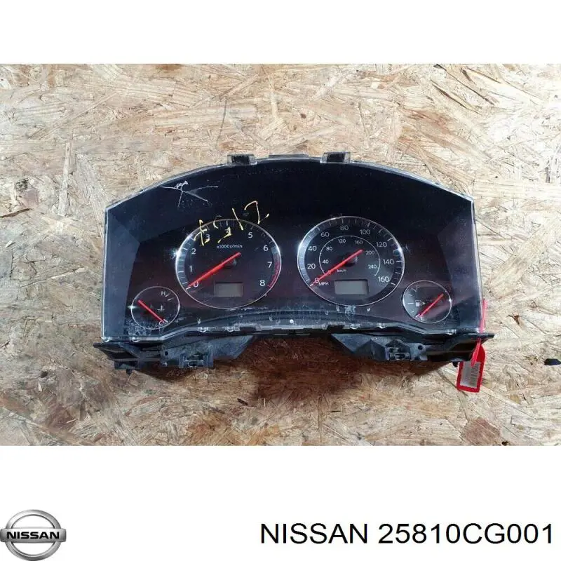 Годинники в салон, на панелі Nissan/Infiniti 25810CG001 ціна, від 21.37 USD