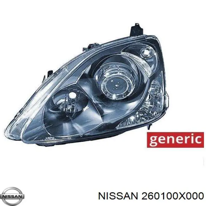 260100X000 Nissan/Infiniti Основна фара - вставка