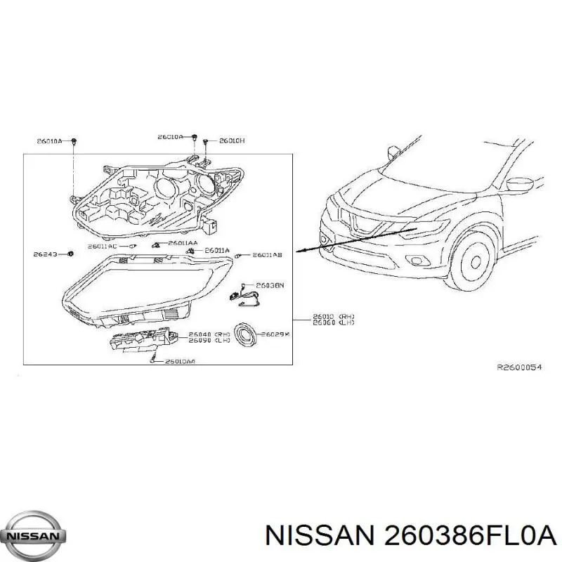  260386FL0A Nissan