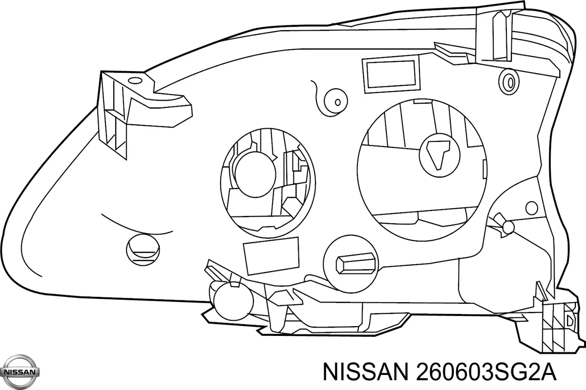 Фари Nissan/Infiniti 260603SG2A ціна, від 41.39 USD
