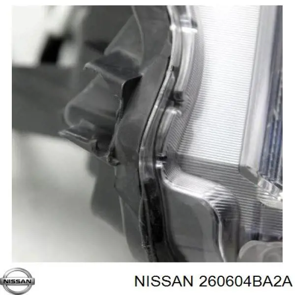 Фара ліва 260604BA2A Nissan