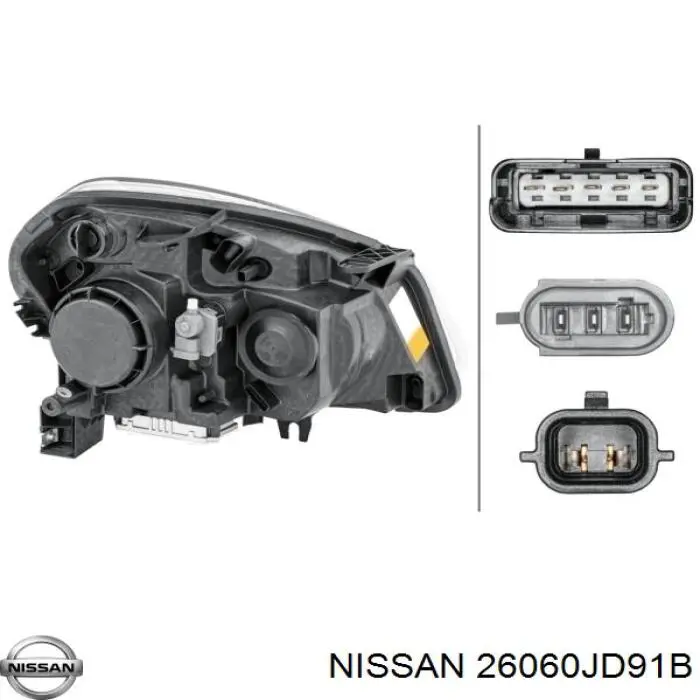 Основна фара в зборі ліва Nissan/Infiniti 26060JD91B ціна, від 388.29 USD