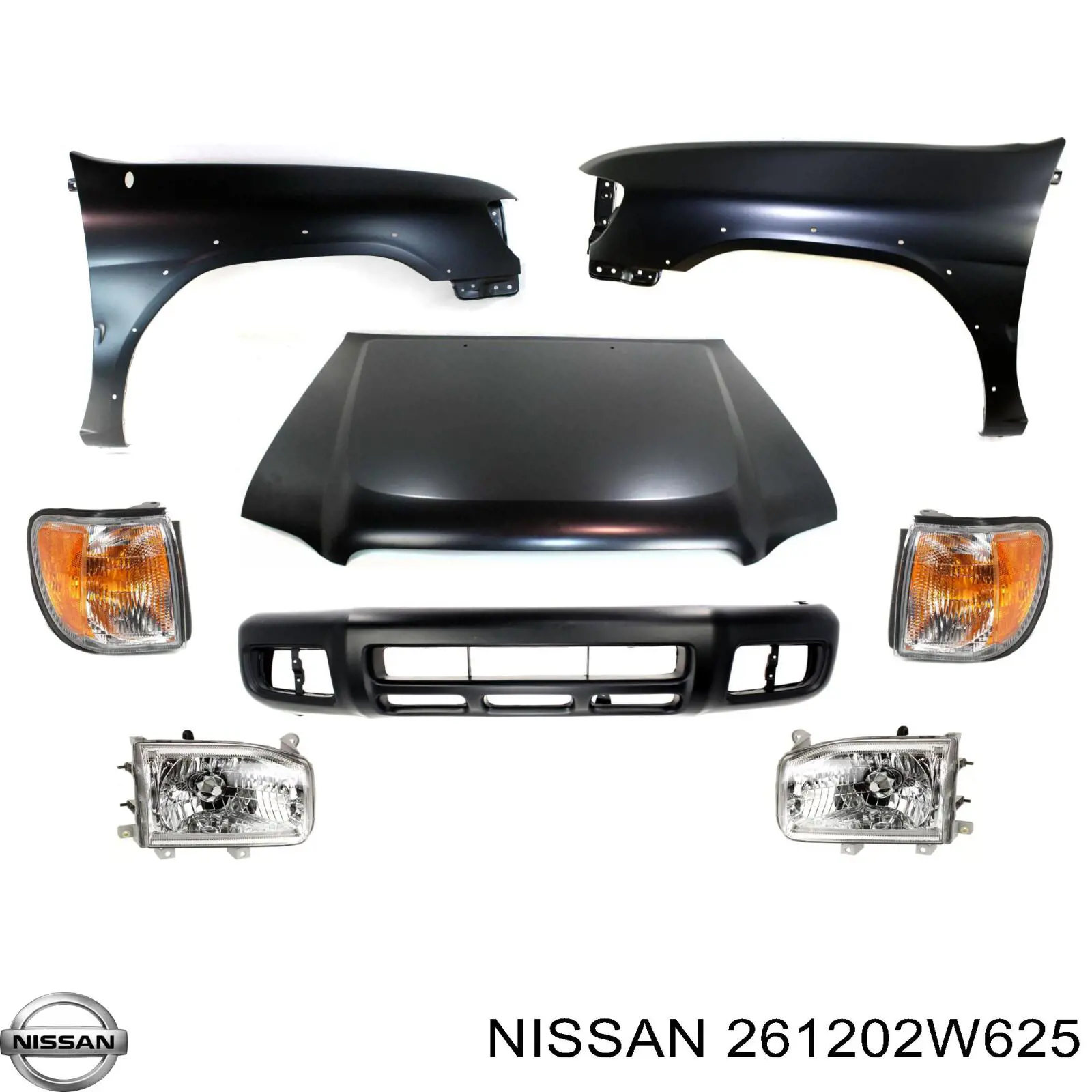 Габарит-покажчик повороту, правий Nissan Pathfinder (R50) (Нісан Патфайндер)