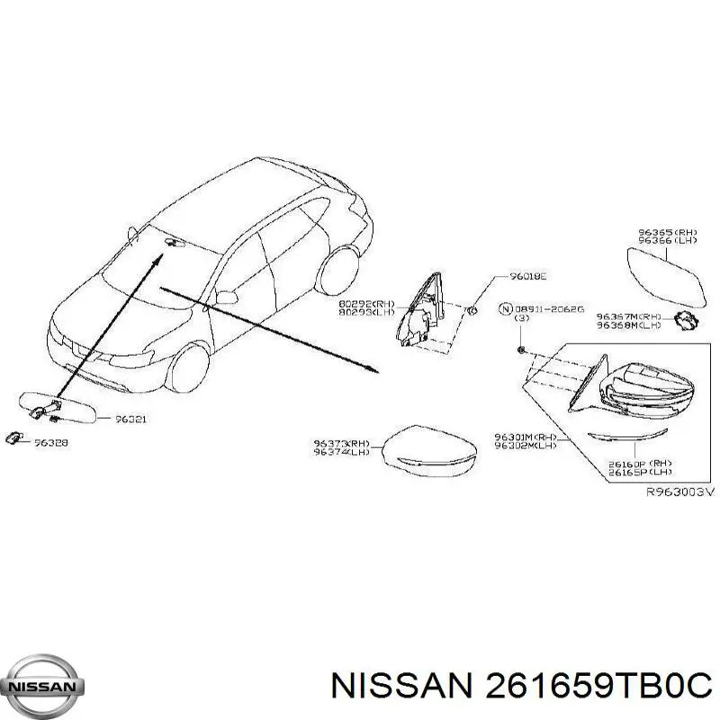  261659TB0C Nissan