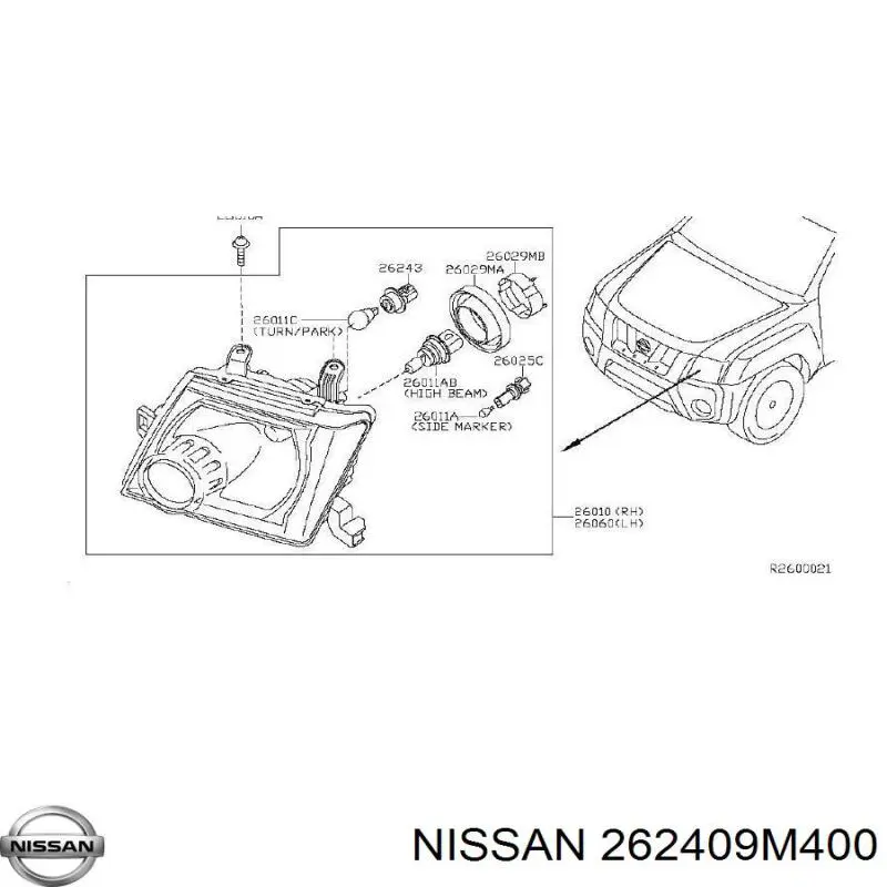  Nissan/Infiniti 262409M400 ціна, від 15.94 USD