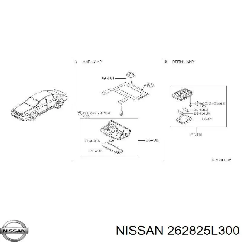  Nissan/Infiniti 262825L300 ціна, від 2.21 USD