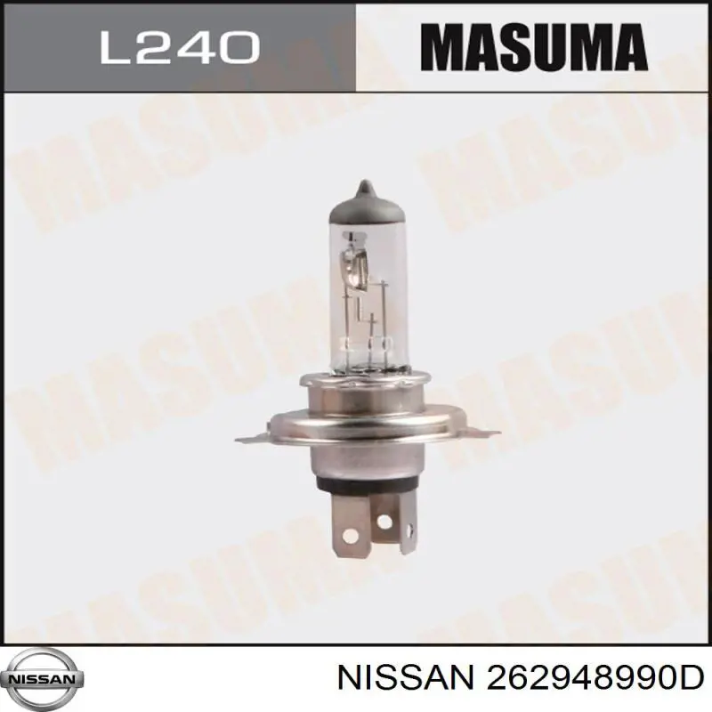 Купити 262948990D Nissan/Infiniti Лампочка галогенна