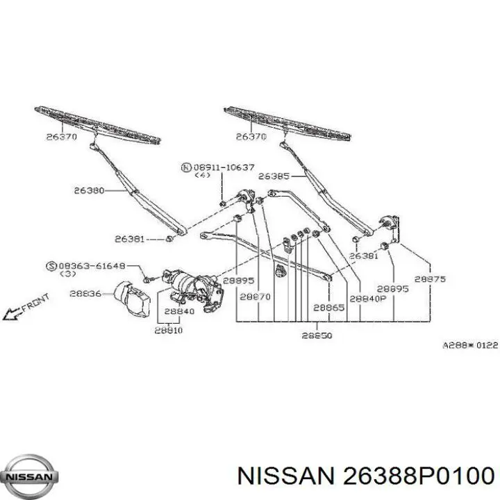 26388P0100 Nissan 