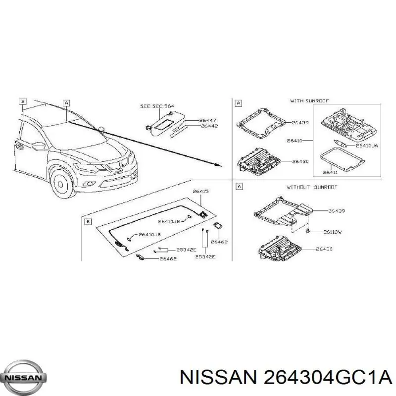 Купити 264304GC1A Nissan/Infiniti 