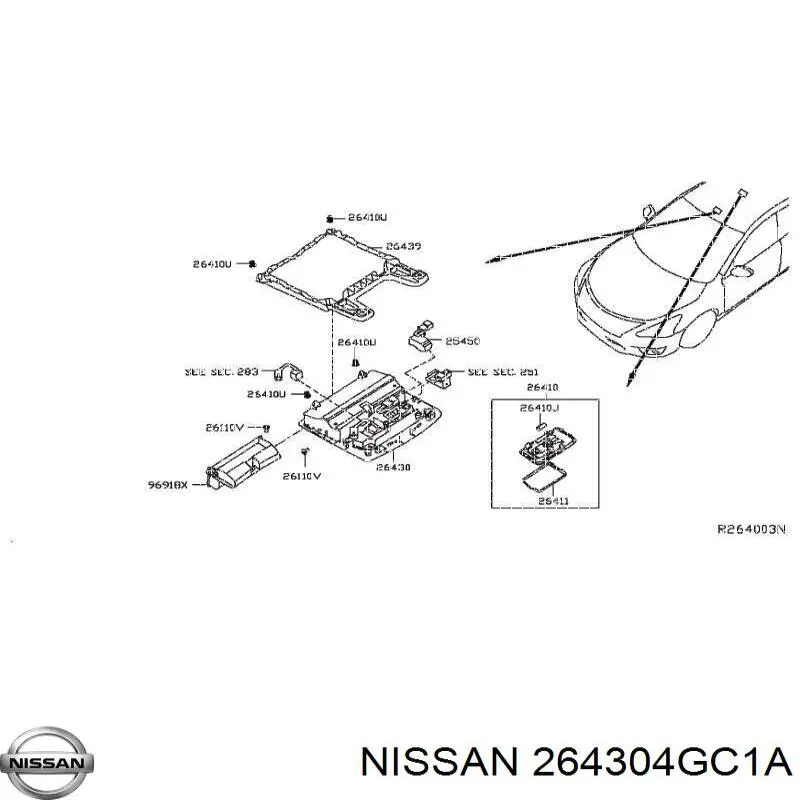  Nissan/Infiniti 264304GC1A ціна, від 12.67 USD