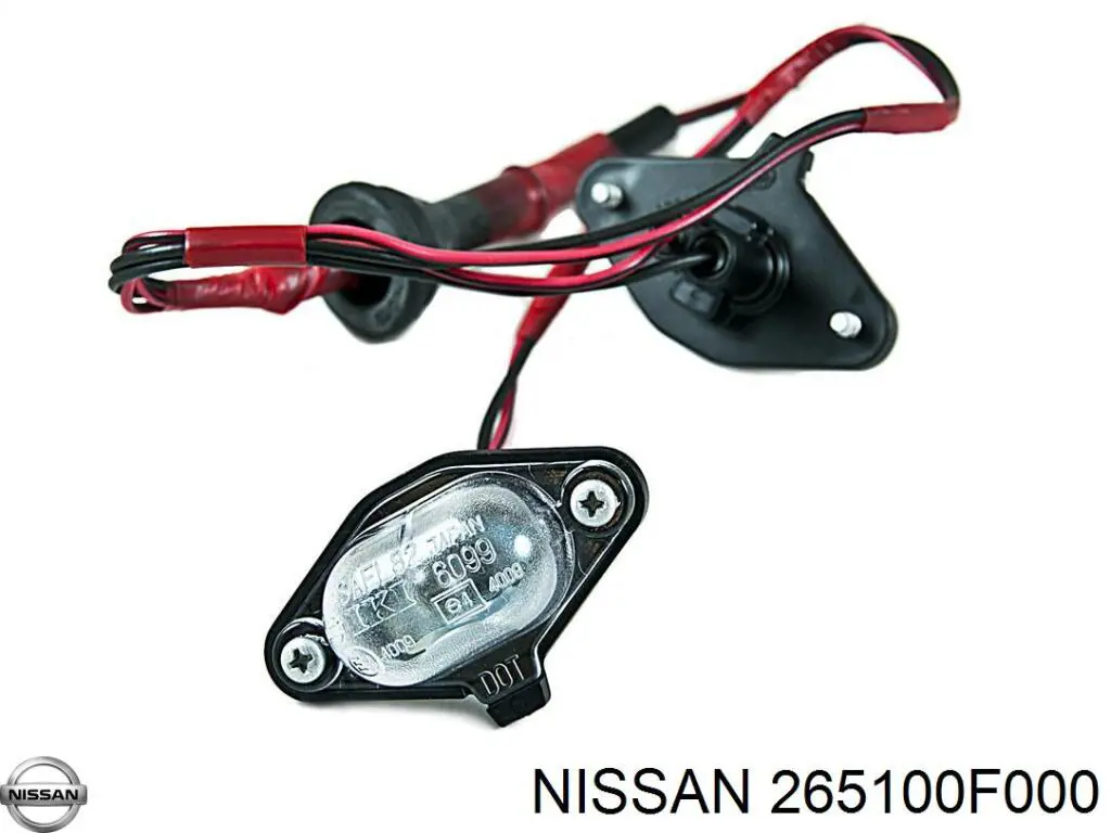 265100F000 Nissan ліхтар підсвічування заднього номерного знака