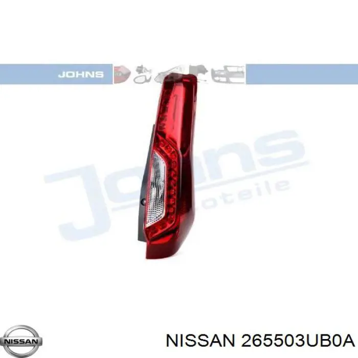 265503UB0A Nissan ліхтар задній правий