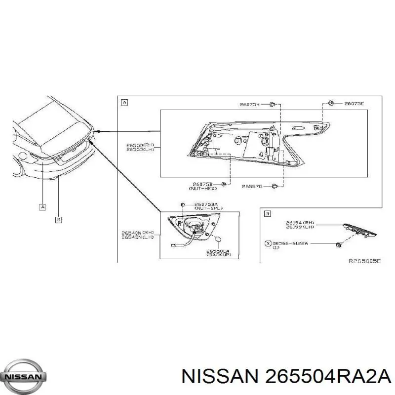  265504RA2A Nissan