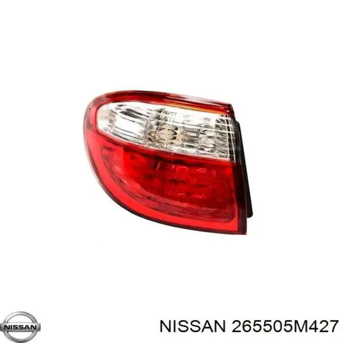 Ліхтар задній правий, зовнішній Nissan Almera 2 (N16) (Нісан Альмера)