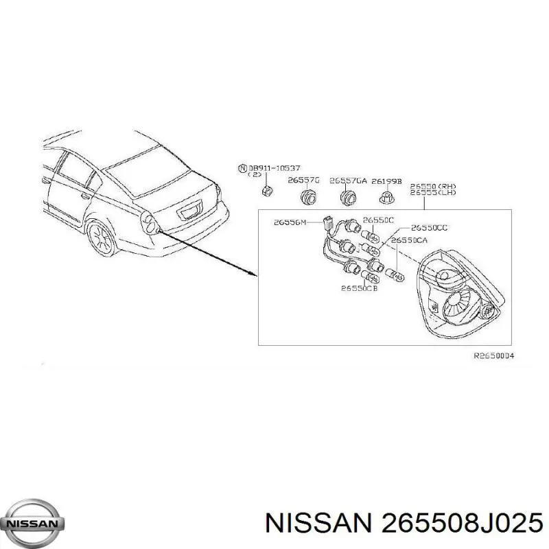 Купити Задня права фара Nissan Altima L31 