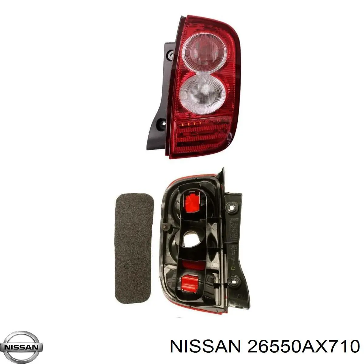 Задня права фара B6550AX710 Nissan/Infiniti