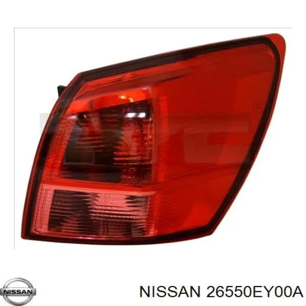 Ліхтар задній правий, зовнішній Nissan Qashqai 1 (J10) (Нісан Кашкай)