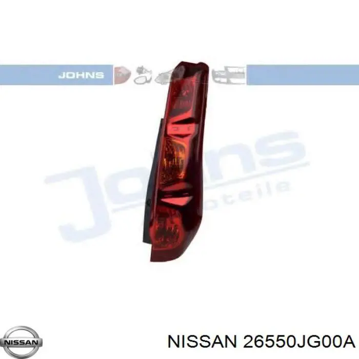 26550JG00A Nissan ліхтар задній правий