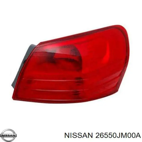 Ліхтар задній правий, зовнішній Nissan/Infiniti 26550JM00A ціна, від 195.60 USD