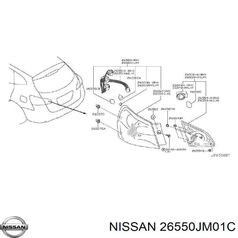 26550JM01C Nissan/Infiniti 