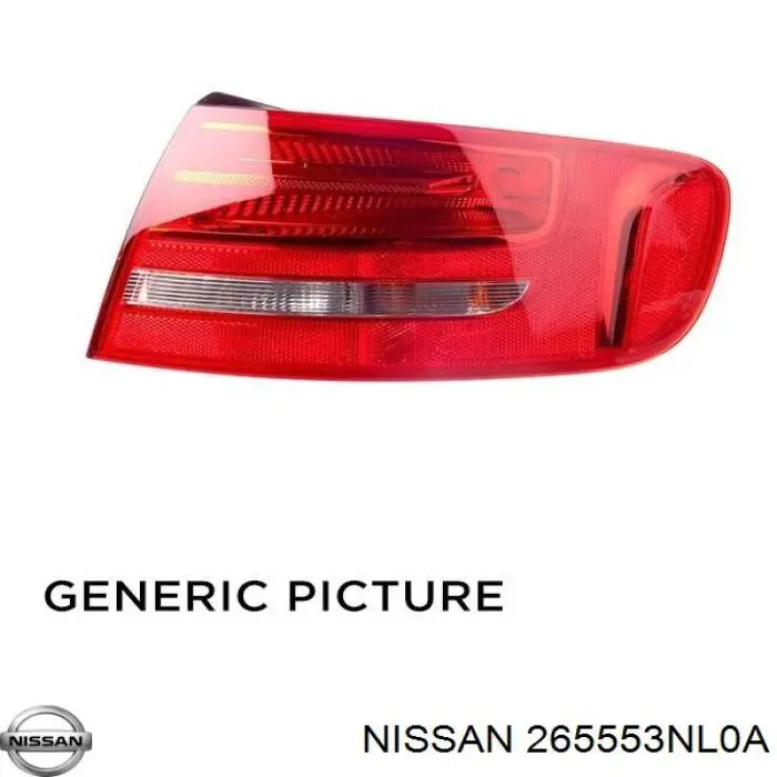 265553NL0B Nissan ліхтар задній лівий