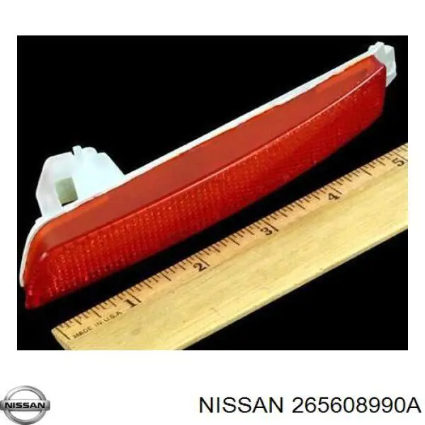 265608990A Nissan катафот (відбивач заднього бампера, правий)