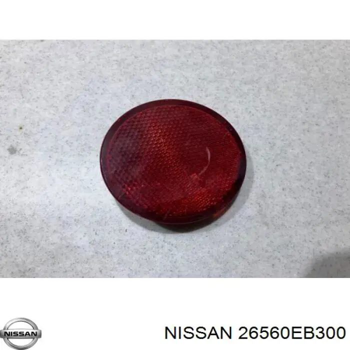 26560EB300 Nissan катафот (відбивач заднього бампера, правий)