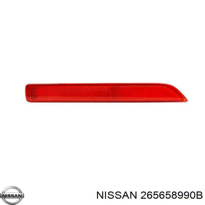 Катафот (відбивач) заднього бампера, лівий Nissan Murano (Z52) (Нісан Мурано)