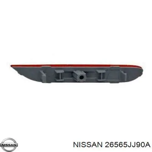 26565JJ90A Nissan/Infiniti Катафот (відбивач) заднього бампера, лівий