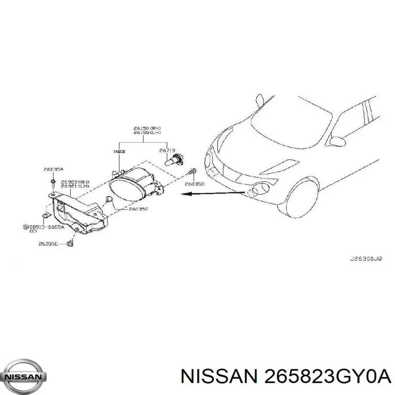  Nissan/Infiniti 265823GY0A ціна, від 124.31 USD