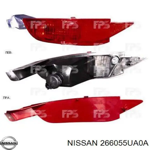 266055UA0A Nissan/Infiniti Фара денного світла, ліва